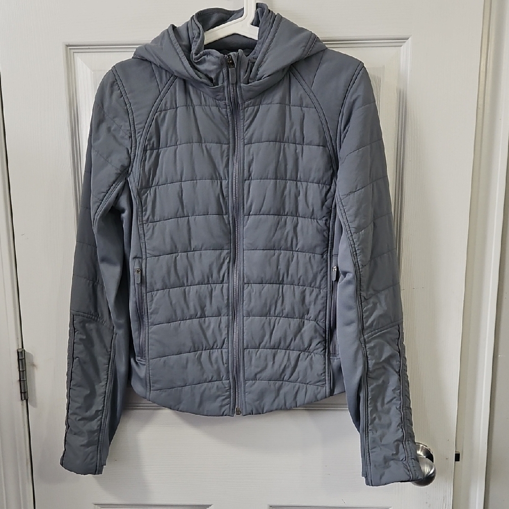 Women's Gray Quilted Jacket